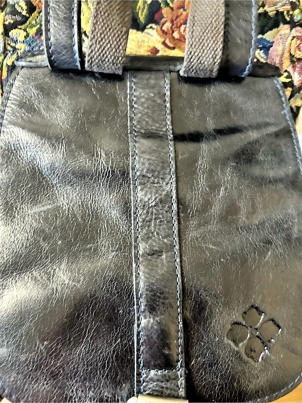 Patricia Nash Aberdeen Backpack Floral Tapestry in Black - Picture 6 of 8
